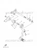 AXE DE SELECTEUR / PEDALE pour Yamaha YZ125S de 2004