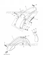GARDE BOUE pour Yamaha YZ125S de 2004