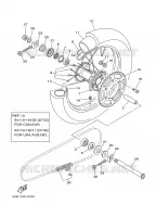 ROUE ARRIERE pour Yamaha YZ125S de 2004