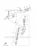 MAITRE CYLINDRE DE FREIN ARRIERE pour Yamaha YZ125S de 2004