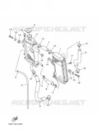 RADIATEUR / DURITES pour Yamaha YZ125S de 2004