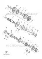 TRANSMISSION pour Yamaha YZ125S de 2004