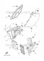 COUVERCLE LATERAL pour Yamaha YZ125S de 2004
