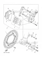 ETRIER DE FREIN AVANT pour Yamaha YZ125S de 2004