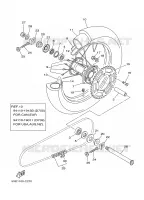ROUE ARRIERE pour Yamaha YZ125S de 2004