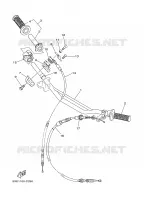 GUIDON ET CABLES pour Yamaha YZ125S de 2004