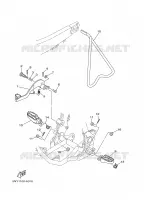 BEQUILLE / REPOSE PIEDS pour Yamaha YZ125S de 2004