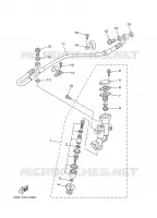 MAITRE CYLINDRE DE FREIN ARRIERE pour Yamaha YZ125S de 2004