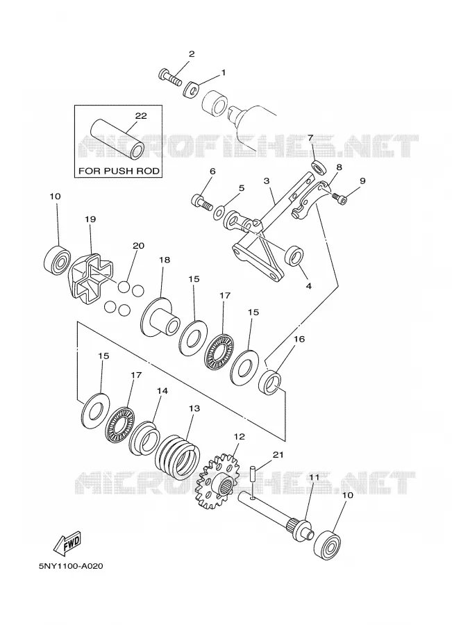 VALVE D'ECHAPPEMENT Yamaha MOTO 125 2004 YZ  YZ125S