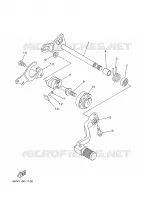 AXE DE SELECTEUR / PEDALE pour Yamaha YZ125S de 2004