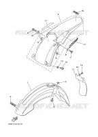 GARDE BOUE pour Yamaha YZ125S de 2004