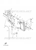 RADIATEUR / DURITES pour Yamaha YZ125 de 2008