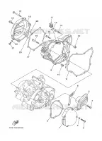 CARTER   MOTEUR 1 pour Yamaha YZ125 de 2008