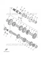 TRANSMISSION pour Yamaha YZ125 de 2008