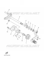 AXE DE SELECTEUR / PEDALE pour Yamaha YZ125 de 2008