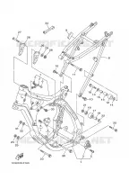CADRE pour Yamaha YZ125 de 2008