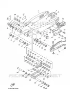 BRAS ARRIERE pour Yamaha YZ125 de 2008