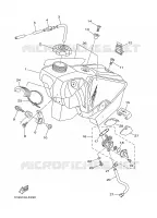 RESERVOIR A ESSENCE pour Yamaha YZ125 de 2008
