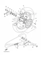 ROUE ARRIERE pour Yamaha YZ125 de 2008