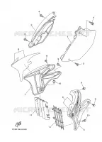 COUVERCLE LATERAL pour Yamaha YZ125 de 2008