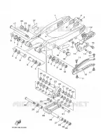 BRAS ARRIERE pour Yamaha YZ125 de 2008