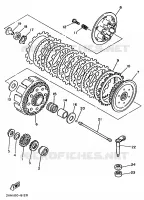 EMBRAYAGE DE DEMARREUR pour Yamaha YZ250 de 1992