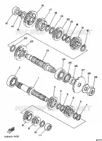 TRANSMISSION pour Yamaha YZ250 de 1992