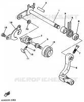 PEDALE DE SELECTEUR pour Yamaha YZ250 de 1992
