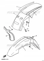 GARDE BOUE pour Yamaha YZ250 de 1992