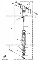AMORTISSEUR ARRIERE pour Yamaha YZ250 de 1992