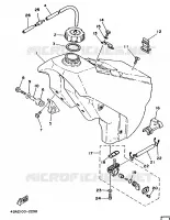 RESERVOIR A ESSENCE pour Yamaha YZ250 de 1992
