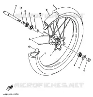 ROUE AVANT pour Yamaha YZ250 de 1992
