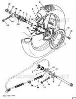 ROUE ARRIERE pour Yamaha YZ250 de 1992