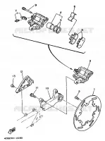 ETRIER DE FREIN ARRIERE pour Yamaha YZ250 de 1992