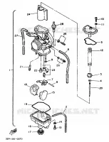 CARBURATEUR pour Yamaha YZ250 de 1992