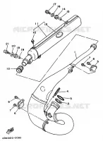 ECHAPPEMENT pour Yamaha YZ250 de 1992