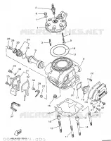 CULASSE pour Yamaha YZ250 de 1997