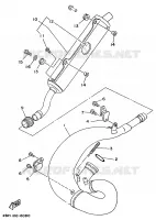 ECHAPPEMENT pour Yamaha YZ250 de 1997