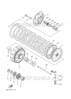 EMBRAYAGE DE DEMARREUR pour Yamaha YZ250 de 1997