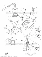 RESERVOIR A ESSENCE pour Yamaha YZ250 de 1997