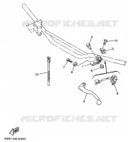 COMMODO / LEVIER pour Yamaha YZ250 de 1997