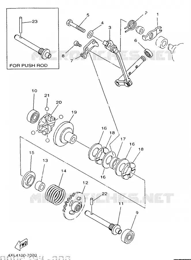 VALVE D'ECHAPPEMENT Yamaha MOTO 250 1997 YZ  YZ250