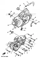CARTER MOTEUR pour Yamaha YZ250 de 1997