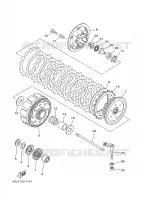 EMBRAYAGE DE DEMARREUR pour Yamaha YZ250 de 1997