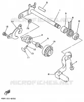 AXE DE SELECTEUR / PEDALE pour Yamaha YZ250 de 1997