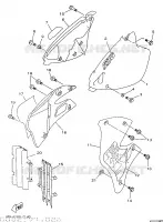 COUVERCLE LATERAL pour Yamaha YZ250 de 1997