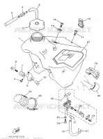RESERVOIR A ESSENCE pour Yamaha YZ250 de 1997