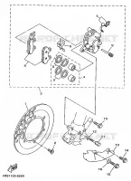 ETRIER DE FREIN AVANT pour Yamaha YZ250 de 1997