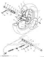 ROUE ARRIERE pour Yamaha YZ250 de 1997