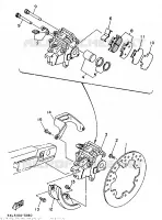 ETRIER DE FREIN ARRIERE pour Yamaha YZ250 de 1997